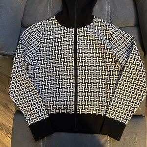 Marc New York Black and White Geometric Jacket